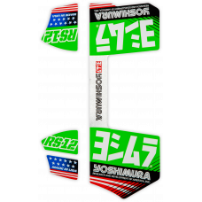 RS12 MUFFLER DECALS GREEN RS12 MUFFLER DECALS GREEN