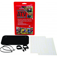 ATV LICENSE PLATE KIT BLACK