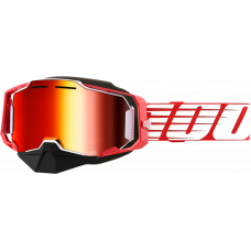 ARMEGA SNOWMOBILE GOGGLE RED W/ RED MIRROR LENS