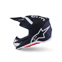 SM7 DASHER HELMET BLK/WHT MATT LG