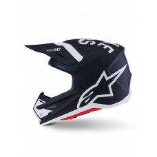 SM7 DASHER HELMET BLK/WHT MATT 2X
