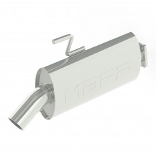SINGLE SLIP-ON SYSTEM W/ OVAL SPORT MUFFLER CHROME