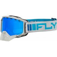ZONE SNOW GOGGLE SILVER/BLUE W/ SKY BLUE MIRROR/BLUE LENS