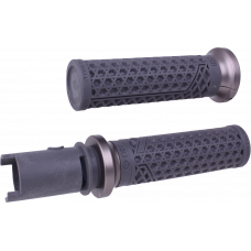 VAN'S LOCK-ON GRIPS GRAPHITE/GUN METAL CVO `23-24
