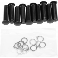 PIVOT PIN AND CLIP `04-19 XL BLACK