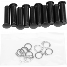 PIVOT PIN AND CLIP `04-19 XL BLACK