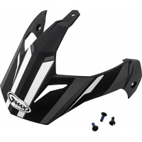 VISOR VERTICAL MATTE BLACK DARK SILVER W/SCREW GM-11