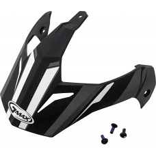 VISOR VERTICAL MATTE BLACK DARK SILVER W/SCREW GM-11