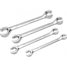 4 PC SAE FLARE NUT WRENCH SET