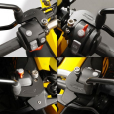 MIRROR EXTENDERS BLACK PAIR BMW