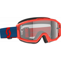 SPLIT OTG GOGGLE DRK BLUE/NEON RD CLEAR WORKS