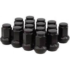 LUG NUTS BLACK POL 3/8