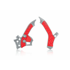 X-GRIP FRAME GUARDS SILVER/RED