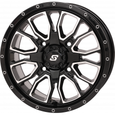 FUSION DD WHEEL  15X7 5+2 4/137 & 4/156 GLOSS BLK/MACH