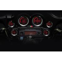 HD-02 SERIES GAUGE KIT SILVER BEZEL OIL TEMP