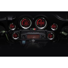 HD-02 SERIES GAUGE KIT SILVER BEZEL OIL TEMP