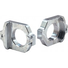 AXLE BLOCKS ELITE KAW/SUZ SILVER