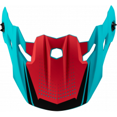 MX-96 502 VISOR W/SCREWS MATTE BLUE/RED