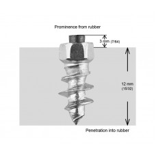 15MM STANDARD SCREW STUDS QTY 100