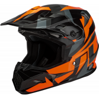 MX-96 SPLINTER HELMET BLACK/ORANGE 2X