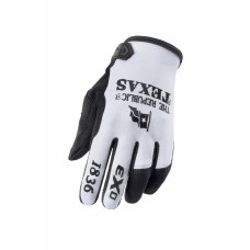 MOTO-FLEX GLOVES LONE STAR WHITE/BLACK 2X