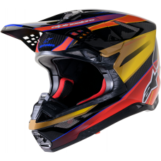 SUPERTECH S-M10 ERA HELMET GOLD YLW/RIO RED GLOSSY 2X