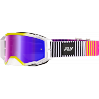 ZONE ELITE GOGGLE PNK/YEL/PUR W/ IRIDESCENT RED MIR/SMK LENS