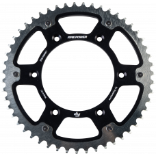 REAR SPROCKET HYBRID 51T BLK/SIL