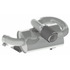 SINGLE SLIP-ON CENTER EXIT W/ PERFORMANCE MUFFLER CF TIP