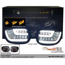 LED FRONT TURN SIGNAL KIT DYNAMIC SEQUENTIAL CLEAR