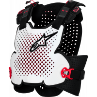 A-4 PLASMA CHEST PROTECTOR BLK/RED/WHT MD/LG