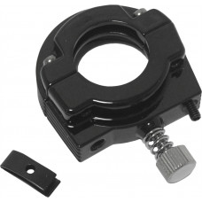 THROTTLE CLAMP DUAL CABLE SCREW IN GLOSS BLACK