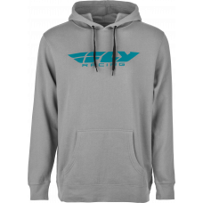 FLY CORPORATE PULLOVER HOODIE GREY/BLUE LG