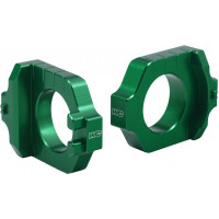 AXLE BLOCKS ELITE KAW/SUZ GREEN