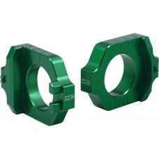 AXLE BLOCKS ELITE KAW/SUZ GREEN