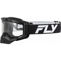 YTH FOCUS SNOW GOGGLE BLK/WHT W/ CLEAR LENS
