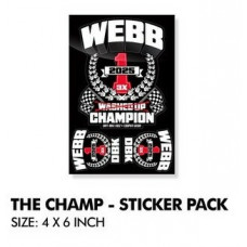 THE CHAMP CW2 STICKER PACK 4X6 SHEET