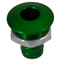 BILLET THRU-HULL WATER FITTING BILGE PUMP OUTLET GREEN