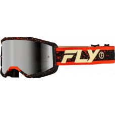 YTH ZONE GOGGLE BLK/RED/CREAM W/ SILVER MIRROR/SMOKE LENS