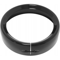 FRENCHED HEADLIGHT TRIM RING BLACK 7 CLAMP STYLE