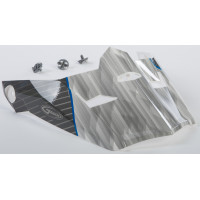 VISOR W/SCREWS COLFAX MX-46Y WHITE/BLUE YS-YL