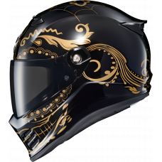 COVERT FX FULL FACE HELMET EL MALO GOLD/GLOSS BLACK SM