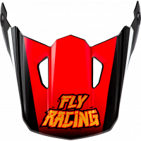 YOUTH KINETIC SCORCHED HELMET VISOR RED/BLACK/WHITE YS-YL