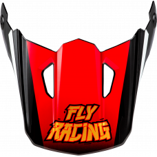 YOUTH KINETIC SCORCHED HELMET VISOR RED/BLACK/WHITE YS-YL