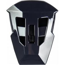 MD-74 MOUTH VENT W/SCREWS MATTE GREY/NEON GREEN