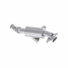 SINGLE SLIP-ON TURBO BACK W/ 3