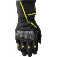 S1 GLOVE BLK/FLO-YEL LEATHER SM
