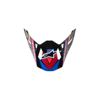 VISOR S-M10 22.06 - ERA BLU/RED/YLW FLUO GLOSSY