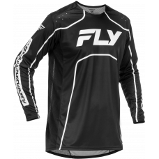 YOUTH RAYCE BICYCLE JERSEY BLACK/WHITE YL