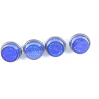 MINI-REFLECTORS BLUE 4/PK